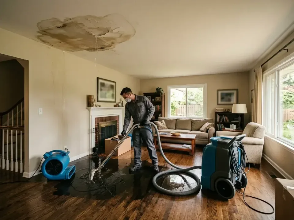 attic-pipe-burst-ceiling-drip-008 — frequently asked questions, Water Damage Restoration & Carpet Care in Madison Heights, MI